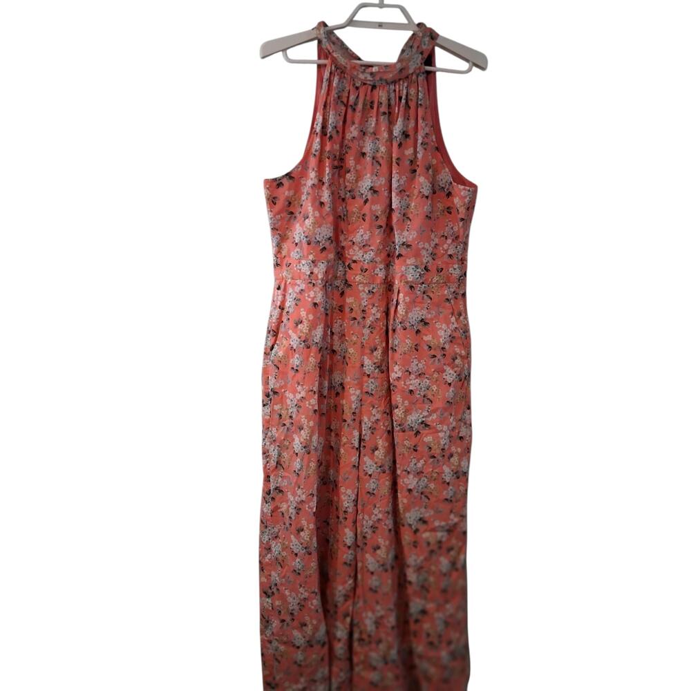 J Crew jumpsuit wmns 16 high neck Liberty floral Josephine floral cotton pockets